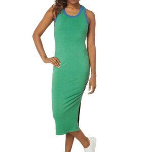 Sundry Color-Block Ruched Dress, Clover/Royal - Size Small - NWT